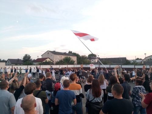 Перадвыбарная агітацыя, Мар’іна Горка, 28 ліпеня
